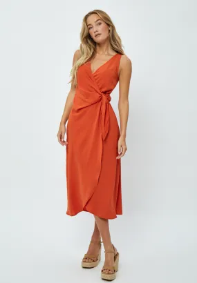 DSBianna Wrap Dress - Mecca Orange