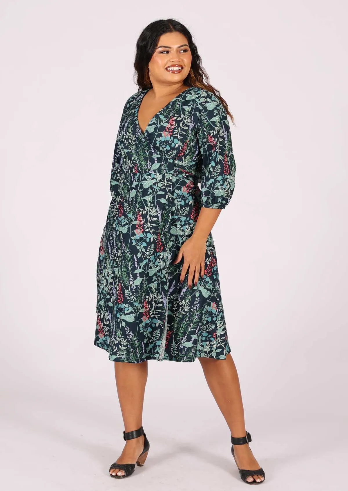 Ella Wrap Dress Romarin