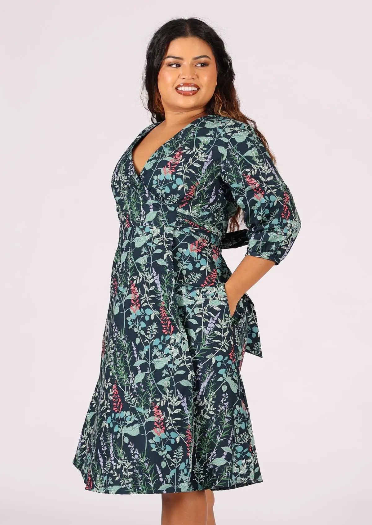 Ella Wrap Dress Romarin