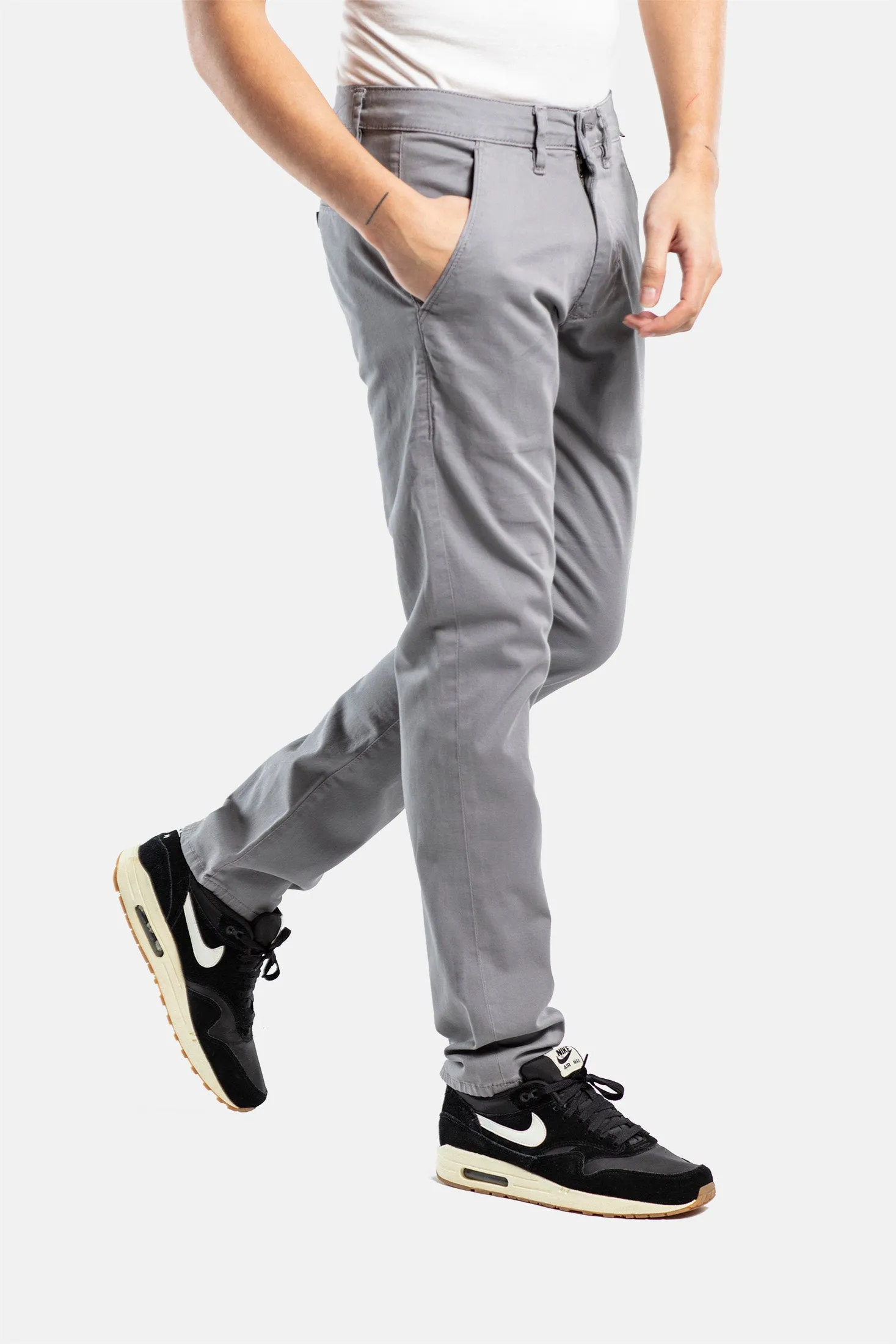 Flex Tapered Chino - Light Gray