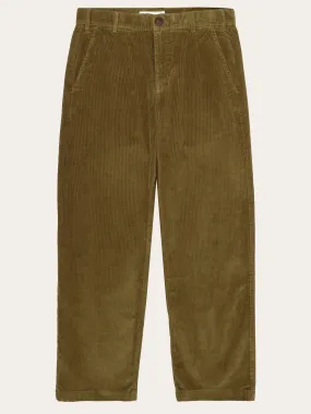 FLINT wide corduroy chino pants - Dark Olive