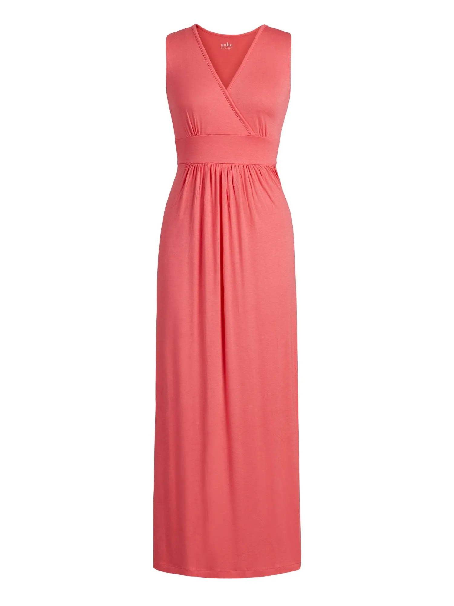 Goddess Wrap-Front Maxi Dress