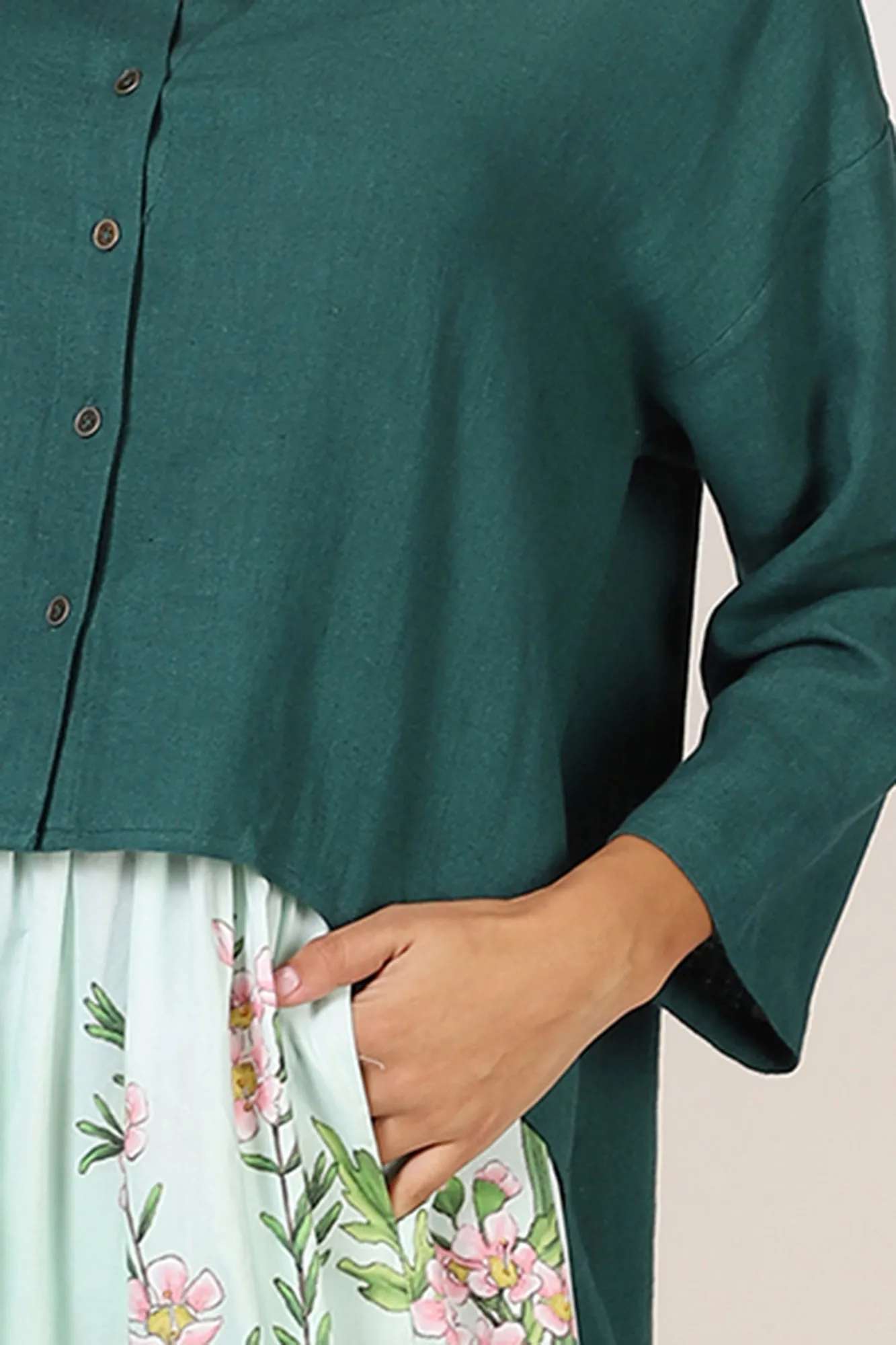 Green Linen Shirt