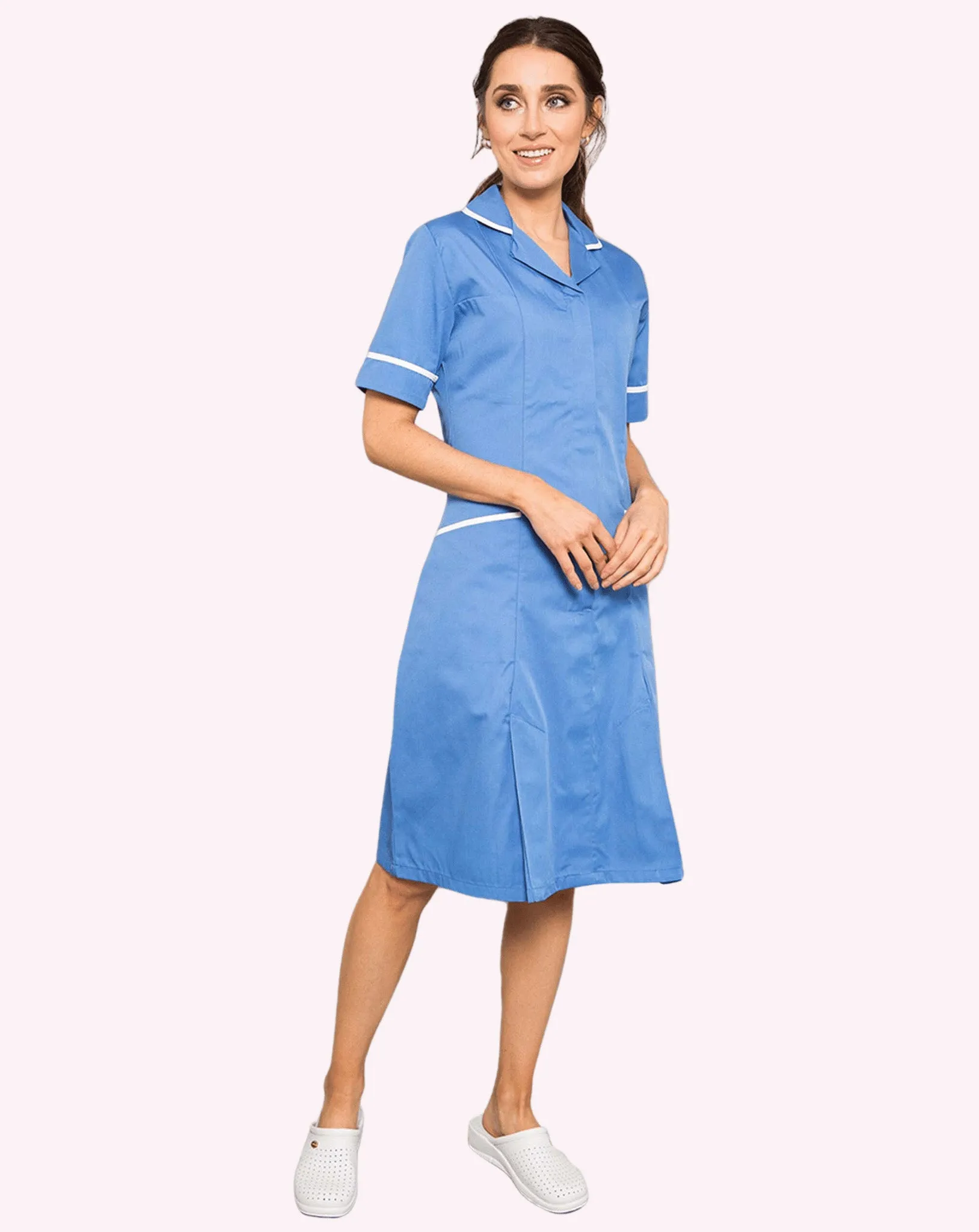 Hartford Classic Healthcare Dress - Hospital Blue / White