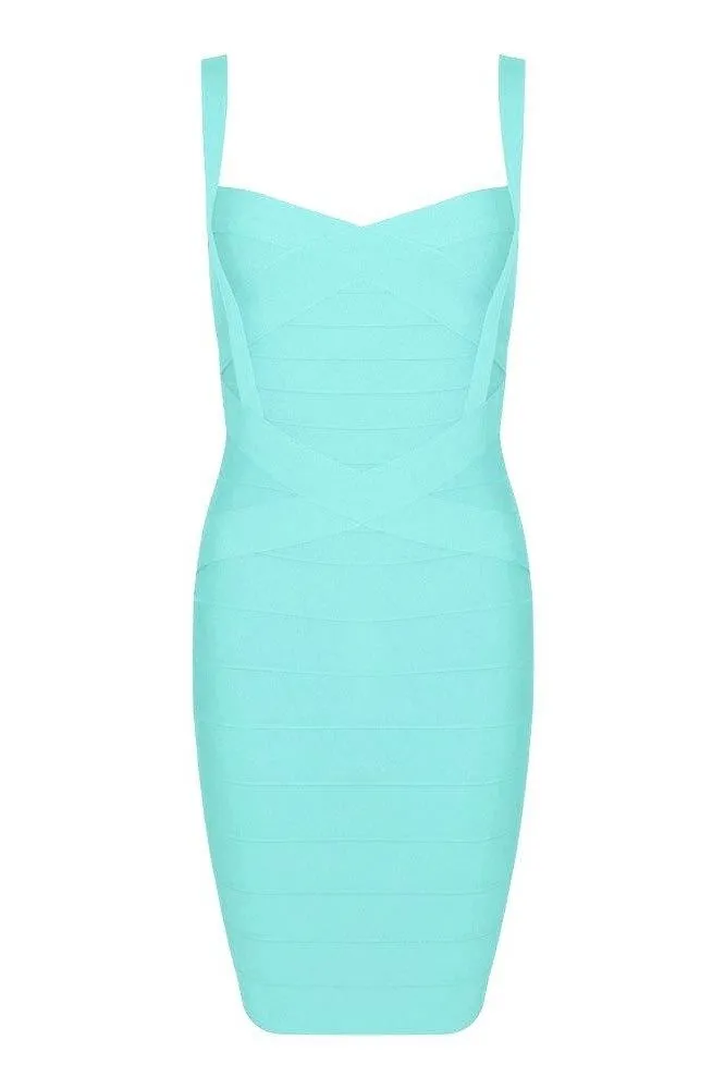 Heidi Bandage Mini Dress - Sky Blue