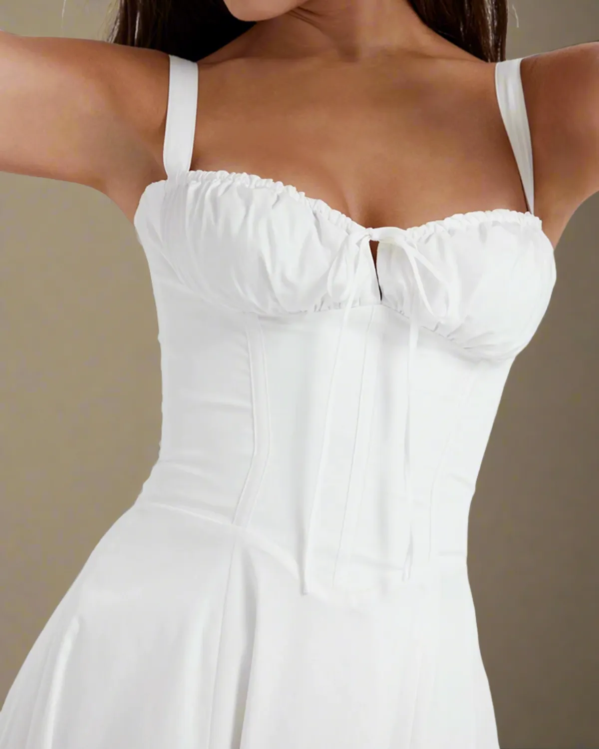 Heidi White Corset Dress