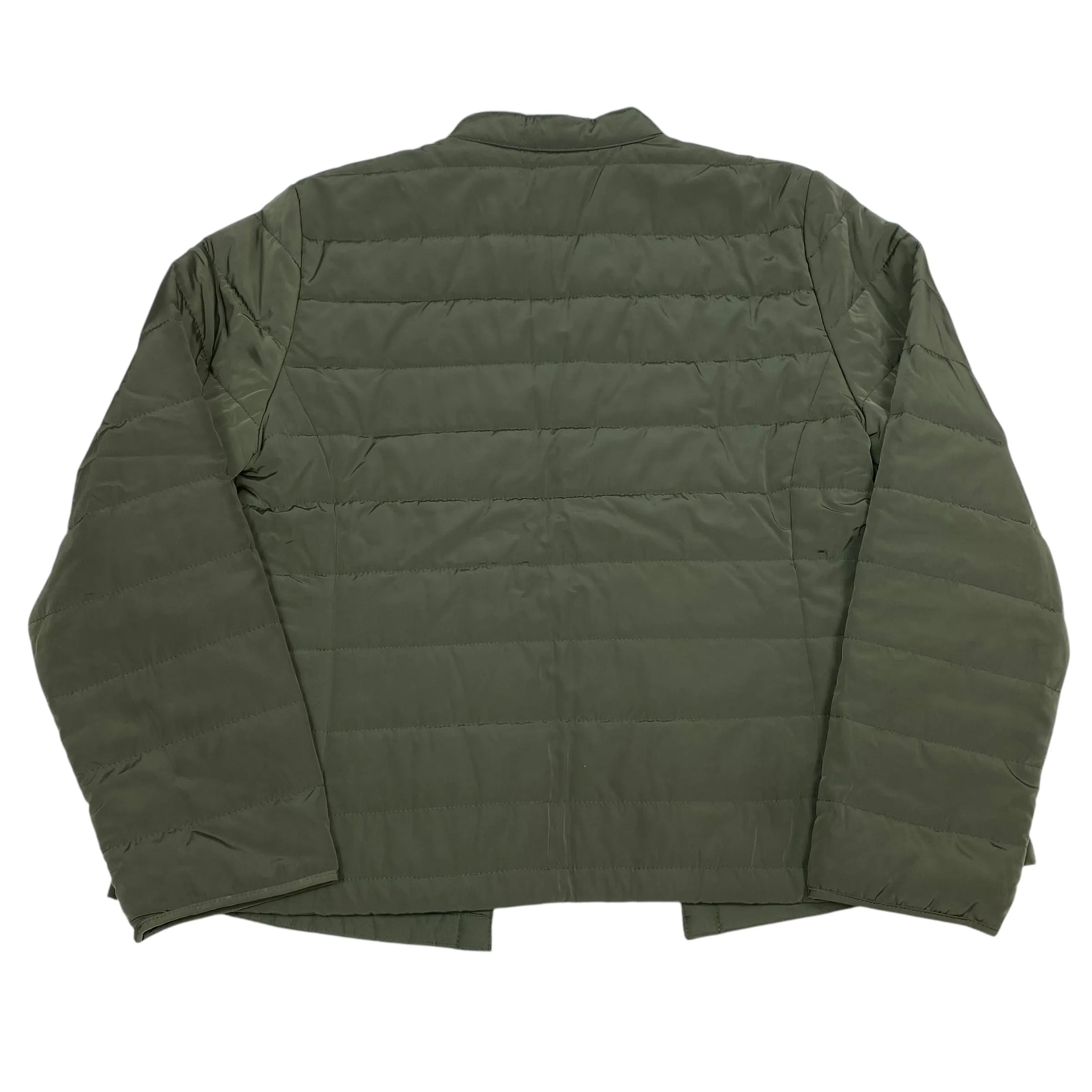 Jacket Puffer & Quilted By Chicos In Green, Size: M