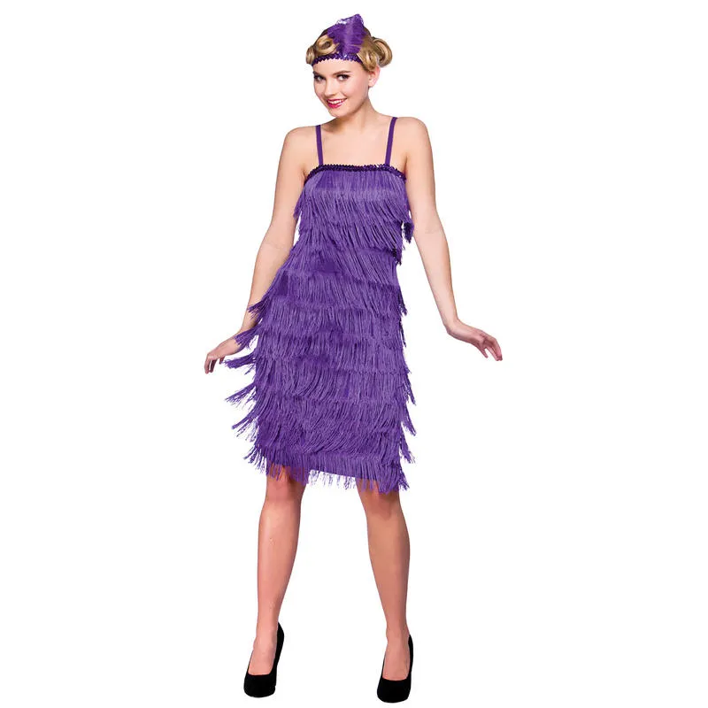 Jazzy Flapper Purple Costume