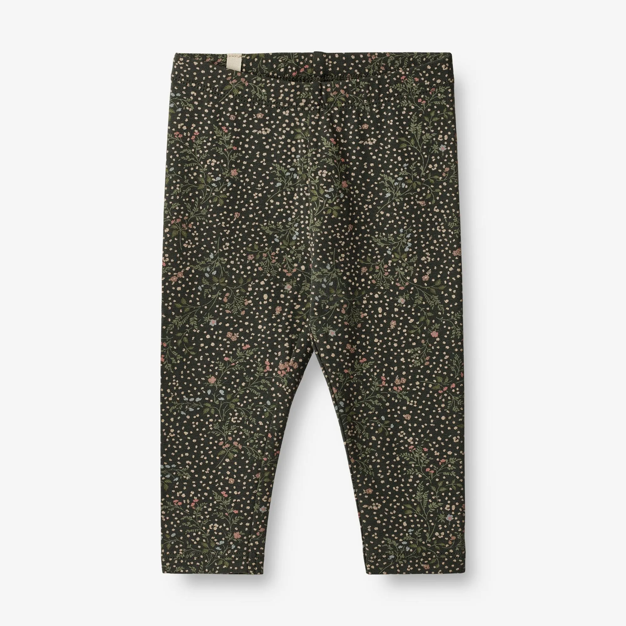 Jersey Leggings Jules | Baby - black coal small flowers