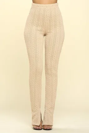 Knit High Rise Leggings