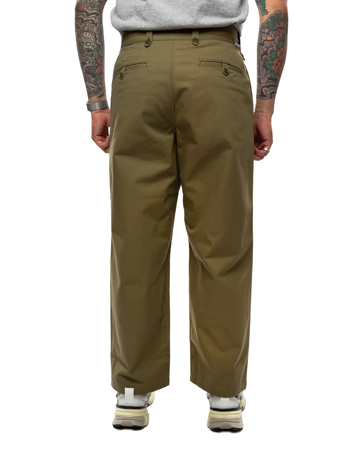 Lez / Gluca / Trousers / Cotton. CNVS Olive Drab