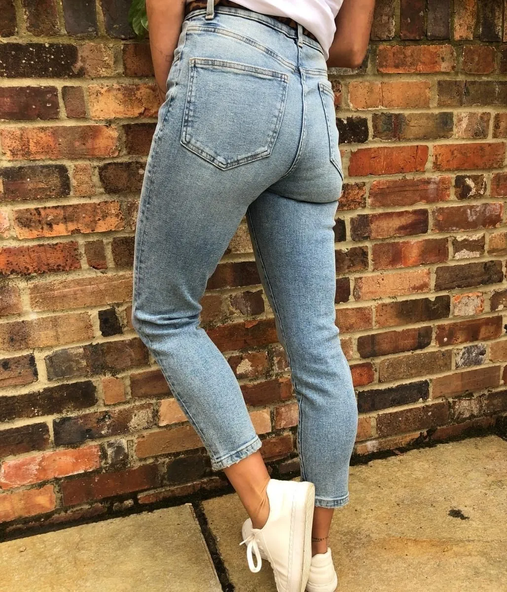 Light Denim Mum Jeans