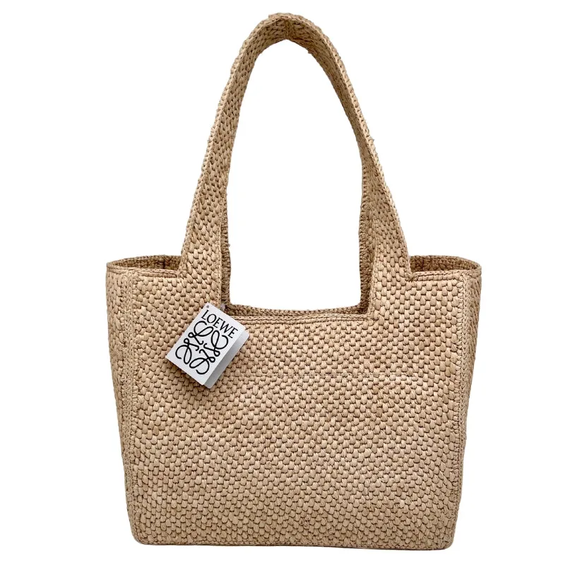 Loewe Font Tote Medium Raffia