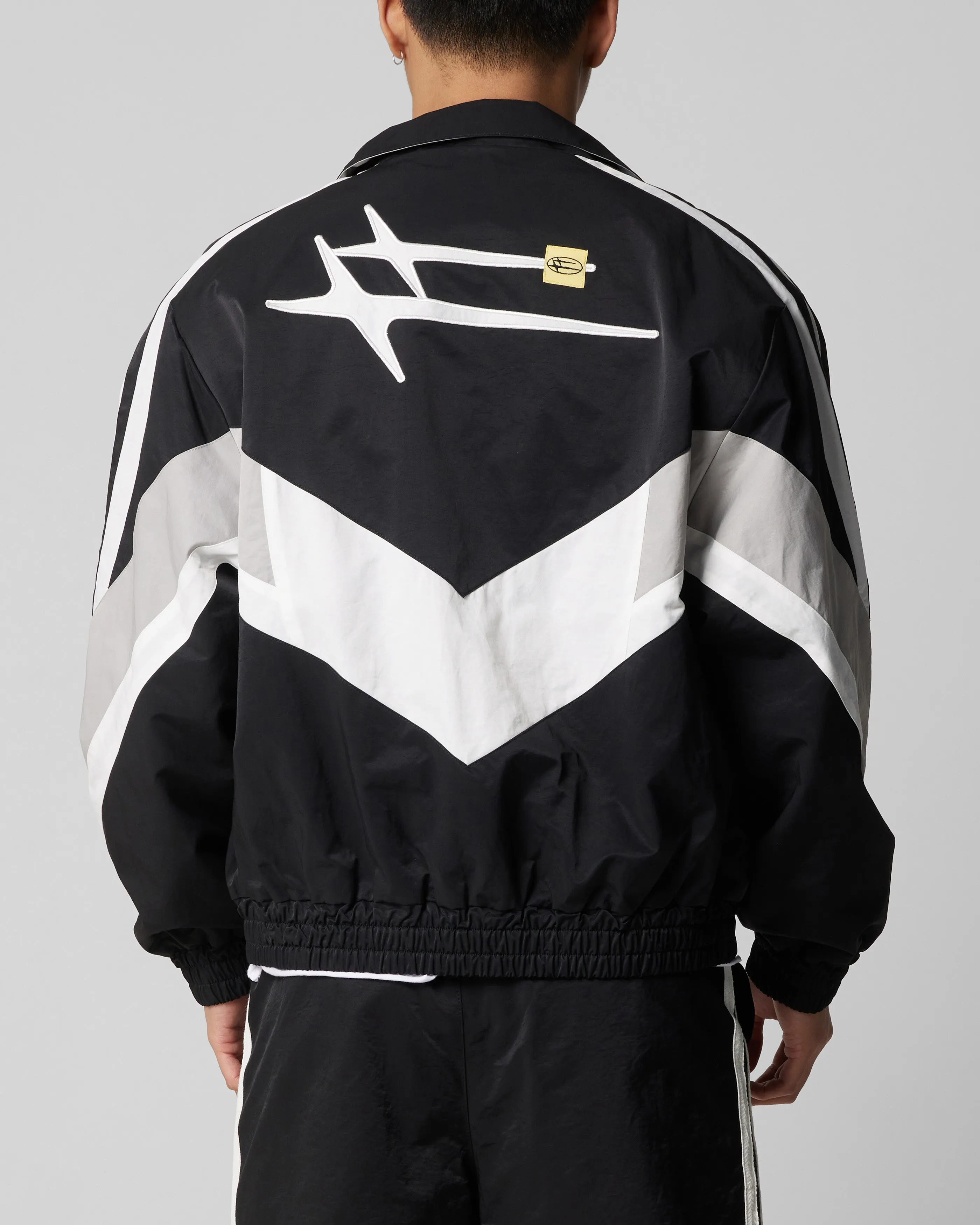 Loiter Hybrid Track Jacket Black/Grey