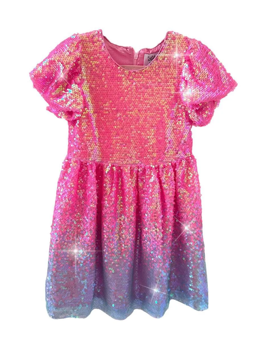 Lola   The Boys Bubble Gum Shimmer Sequin Dress