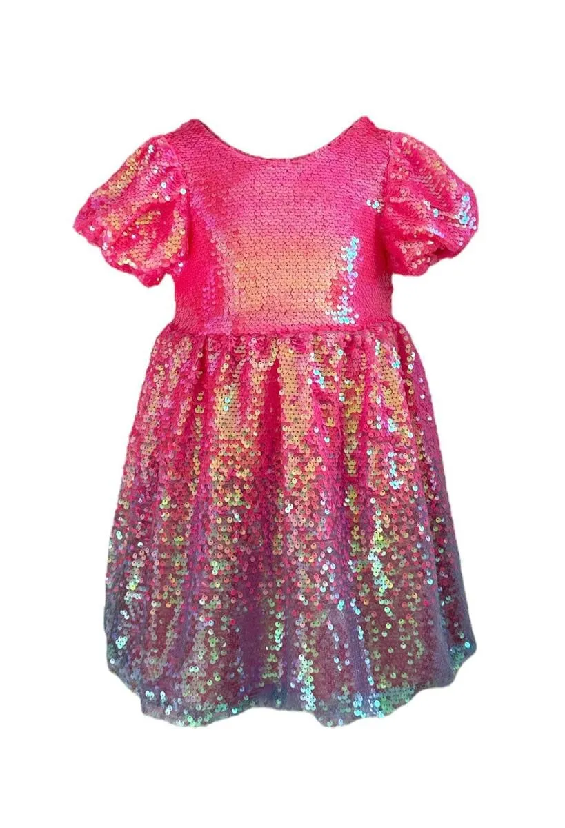 Lola   The Boys Bubble Gum Shimmer Sequin Dress