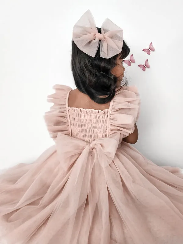 Lotus Dusty Pink Ruffle Dress