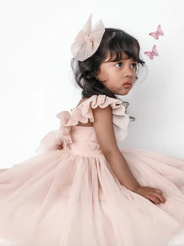 Lotus Dusty Pink Ruffle Dress