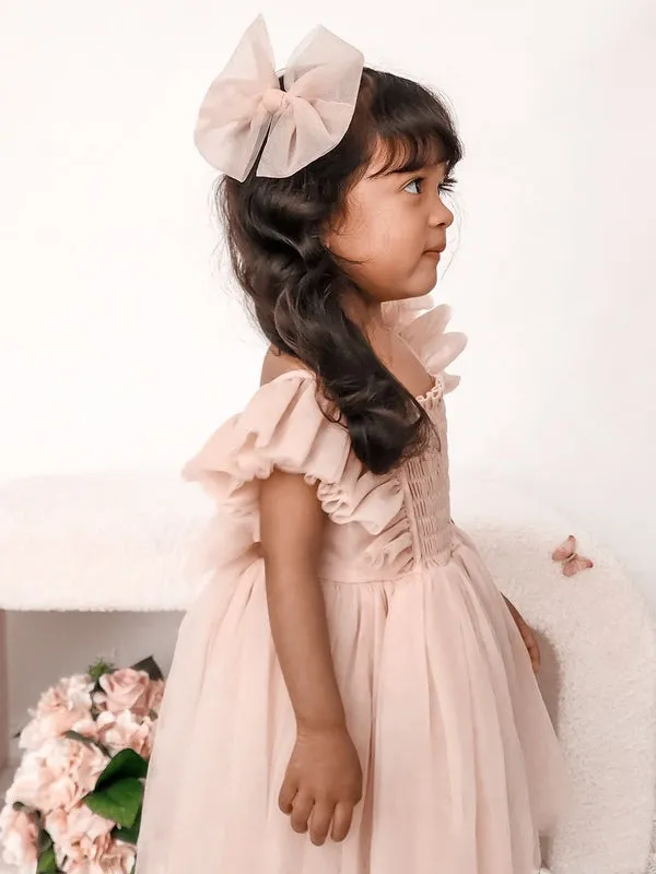 Lotus Dusty Pink Ruffle Dress