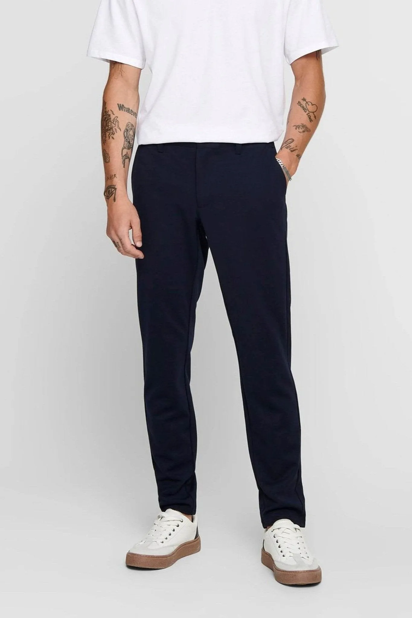 Mark Trousers - Navy (stretch trousers)