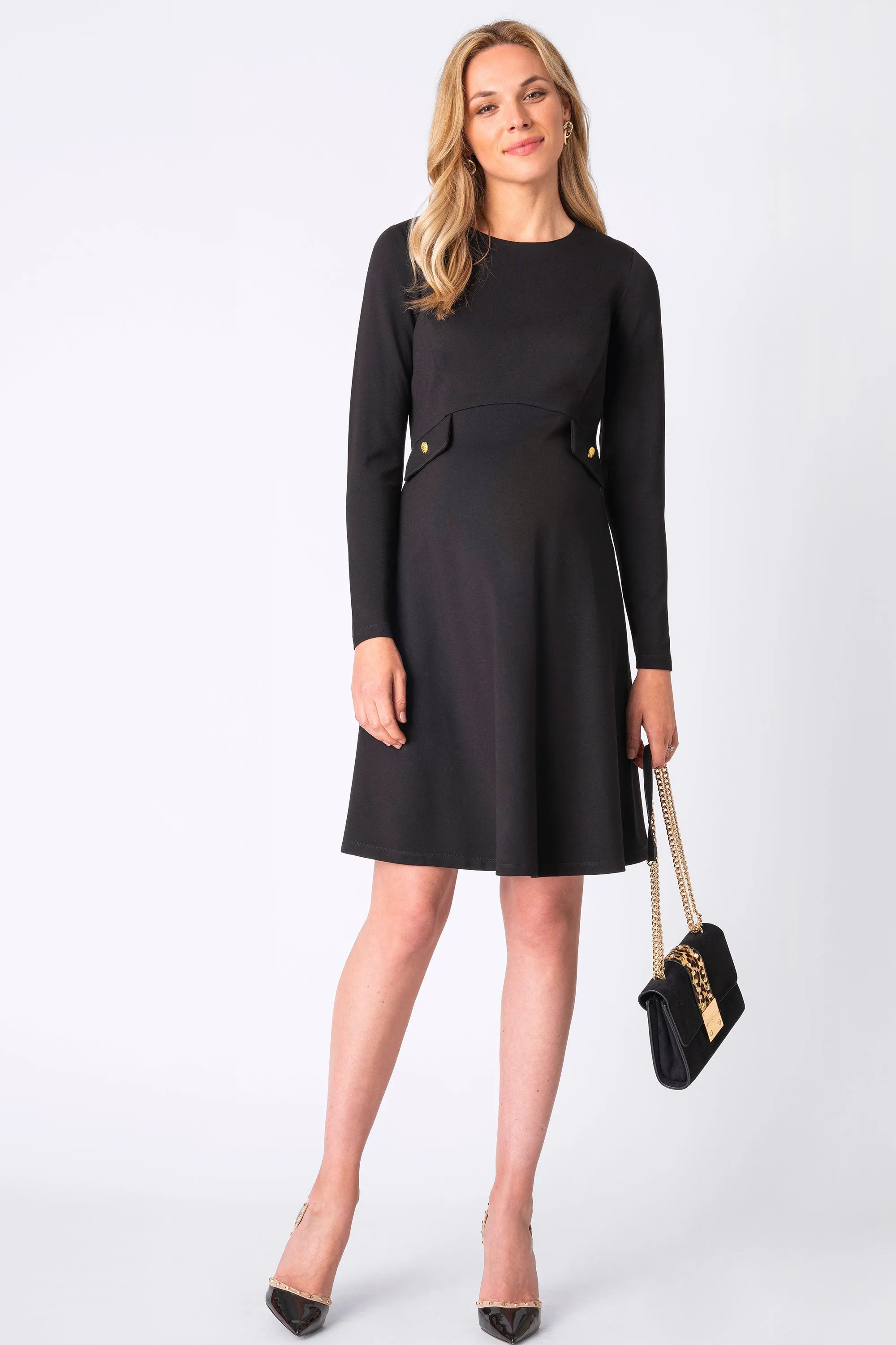 Meghan Fit & Flare Maternity Dress by Seven Women