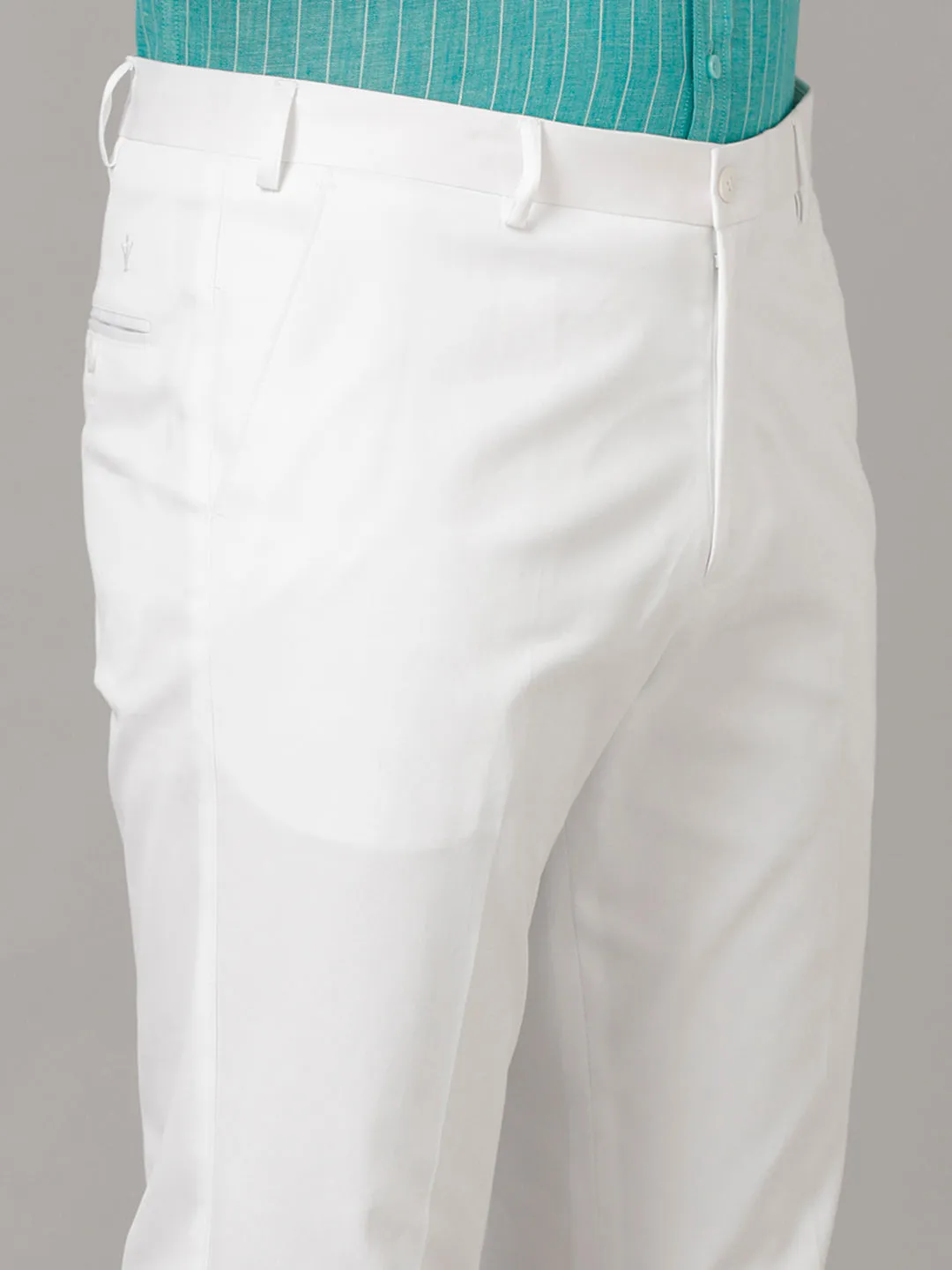 Men Linen Cotton White Pants Easy Care