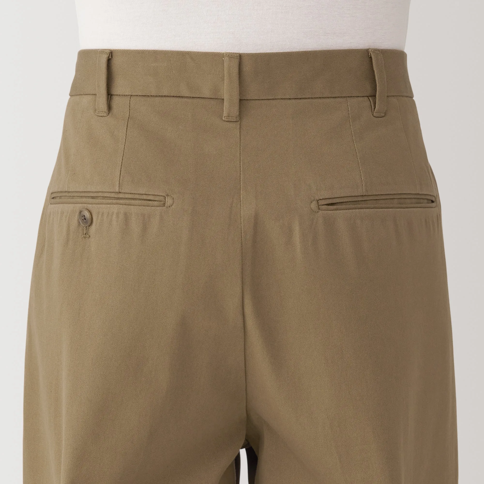 Men's Stretch Chino Darted Wide Pants (L29)