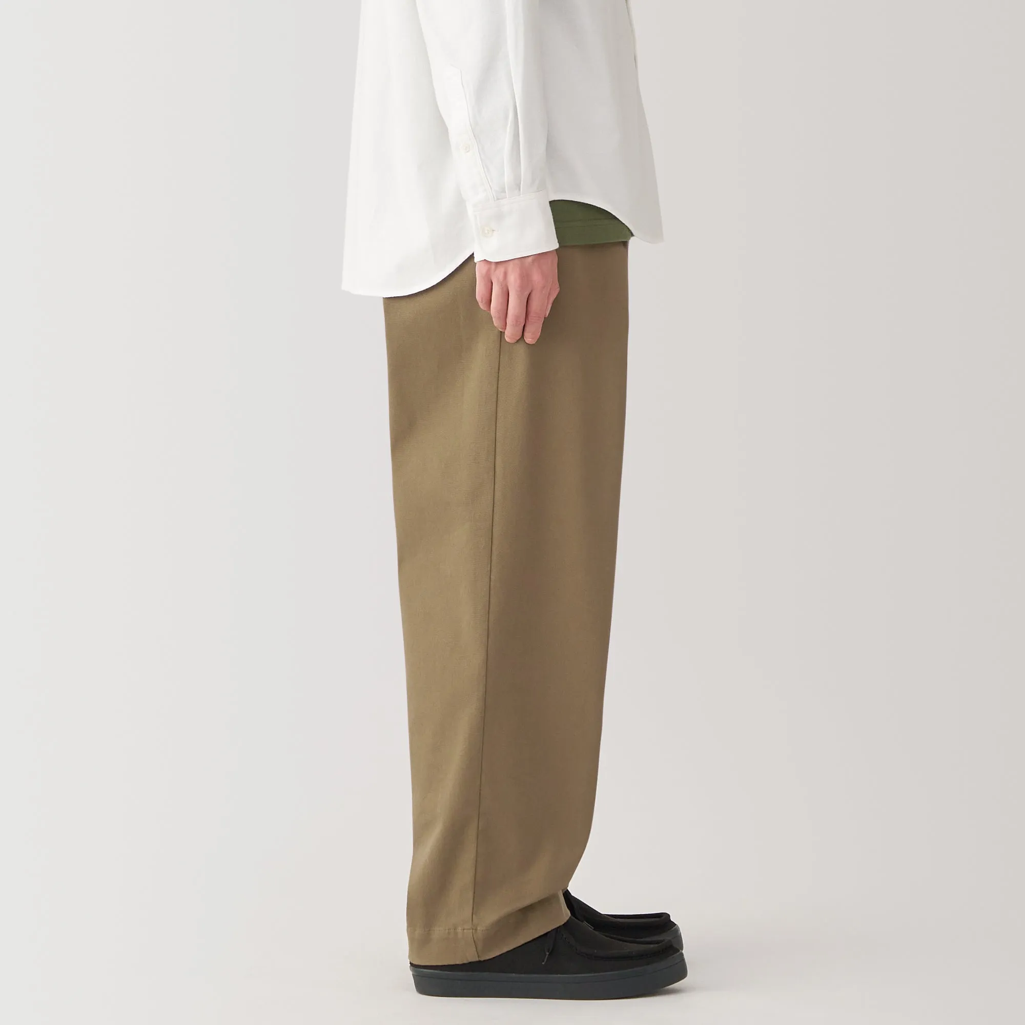 Men's Stretch Chino Darted Wide Pants (L29)