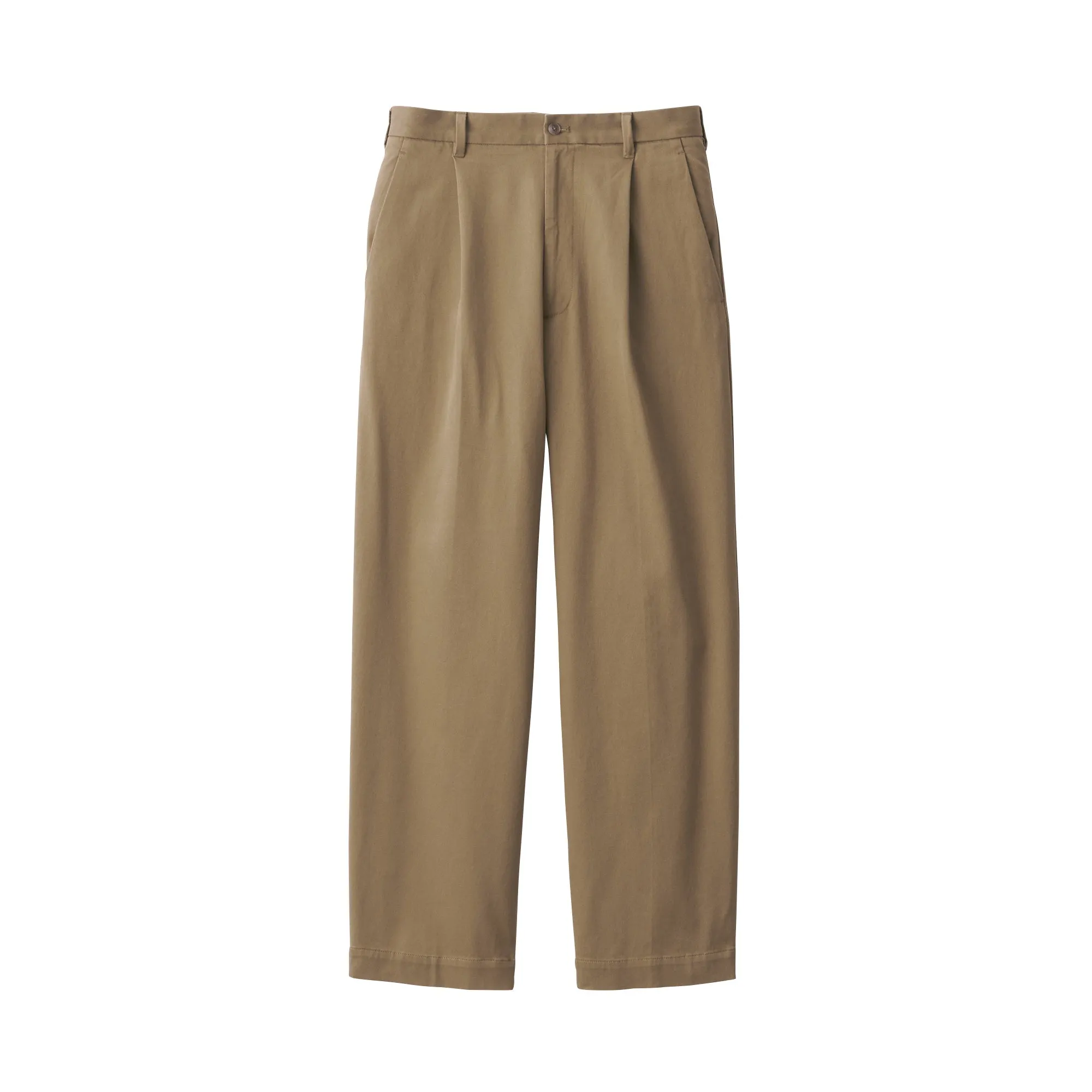 Men's Stretch Chino Darted Wide Pants (L29)