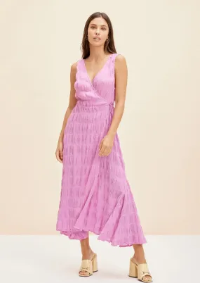 Mirella Sleeveless Wrap Dress - Pink