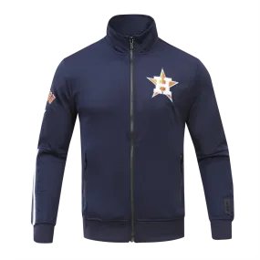 MLB HUSTON ASTROS CLASSIC MEN'S TRACK JACKET (MIDNIGHT NAVY/ORANGE)