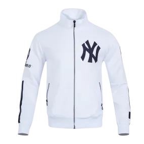 MLB NEW YORK YANKEES CLASSIC MEN'S DK TRACK JACKET (WHITE/MIDNIGHT NAVY)