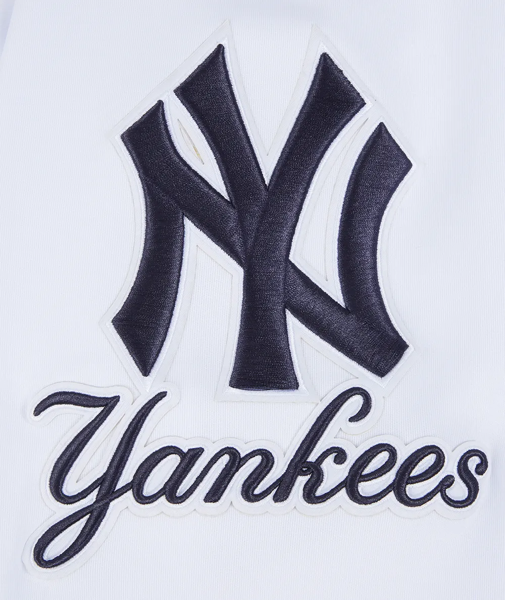 MLB NEW YORK YANKEES CLASSIC MEN'S DK TRACK JACKET (WHITE/MIDNIGHT NAVY)