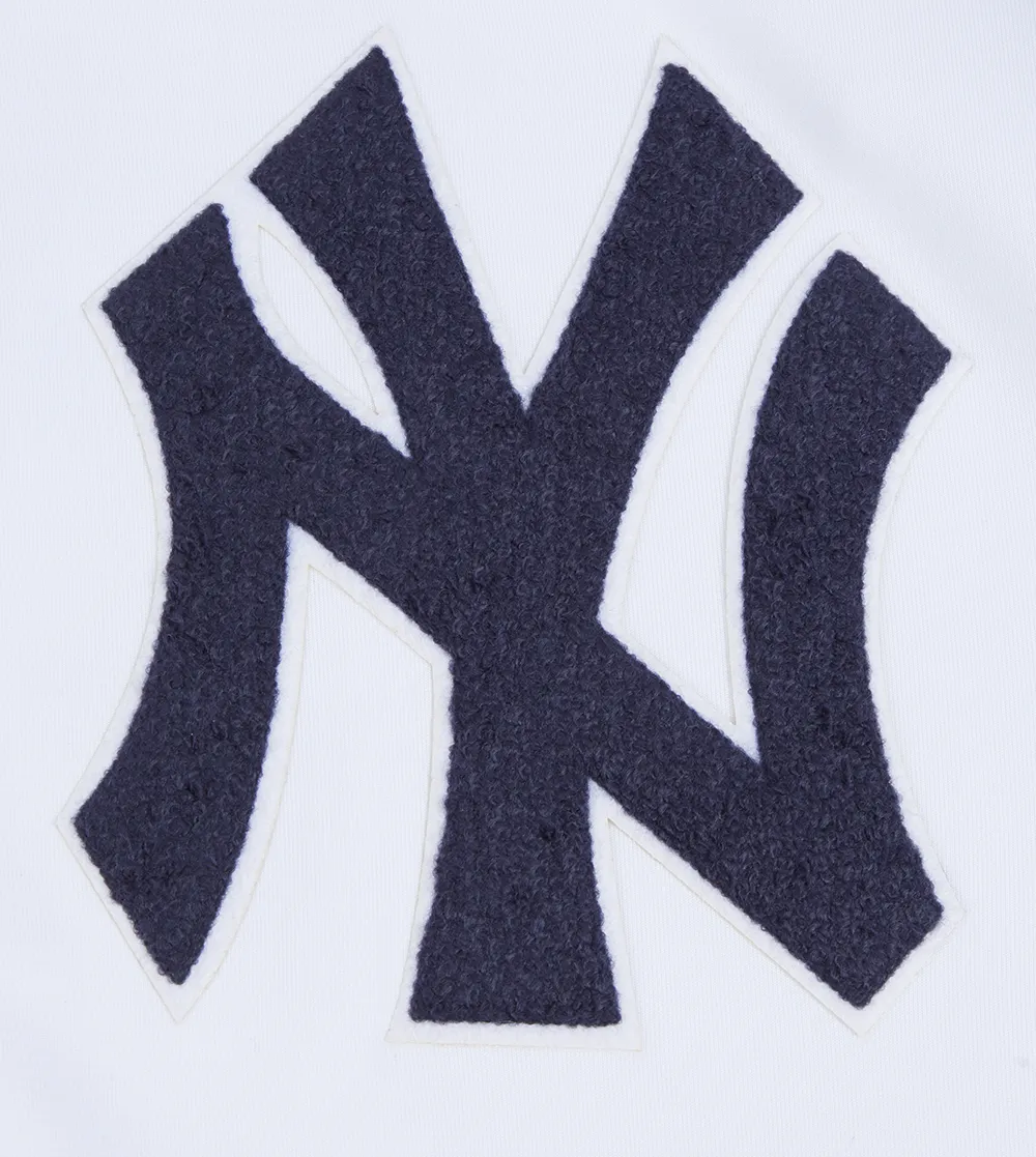 MLB NEW YORK YANKEES CLASSIC MEN'S DK TRACK JACKET (WHITE/MIDNIGHT NAVY)