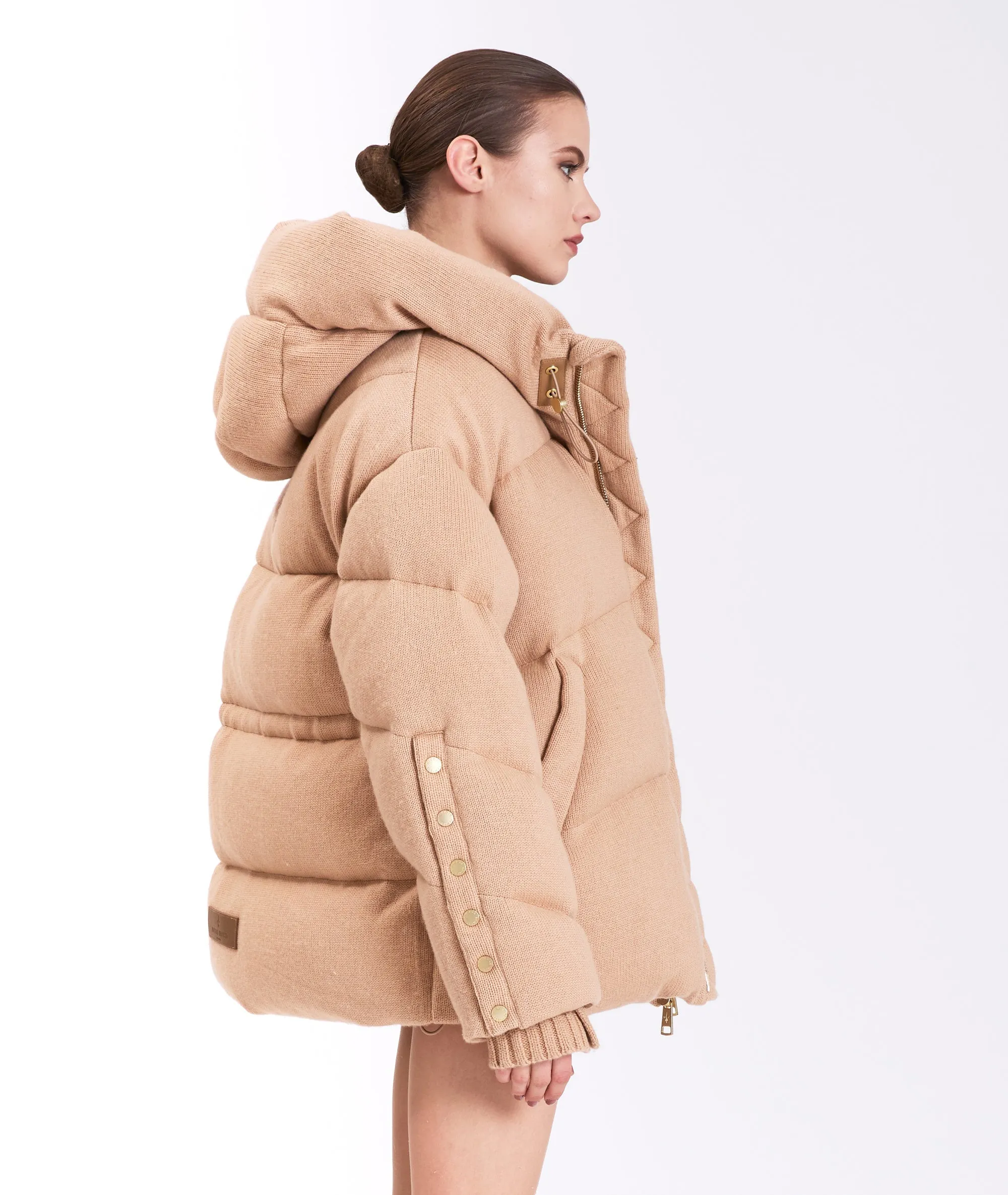 MONTAGUE CASHMERE | KNIT CASHMERE PUFFER JACKET