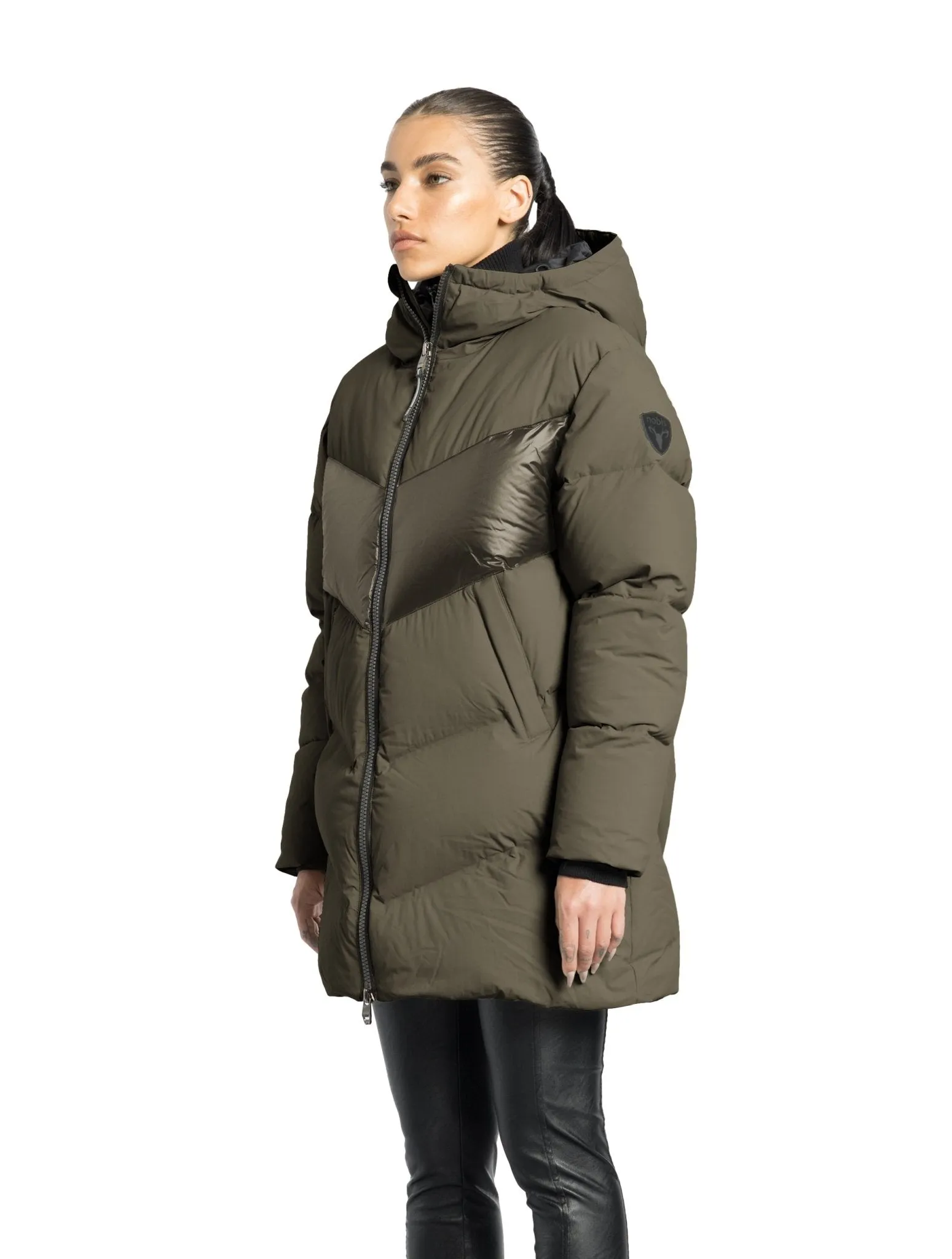 NOBIS ISLA - Women's Chevron Quilted Puffer Jacket