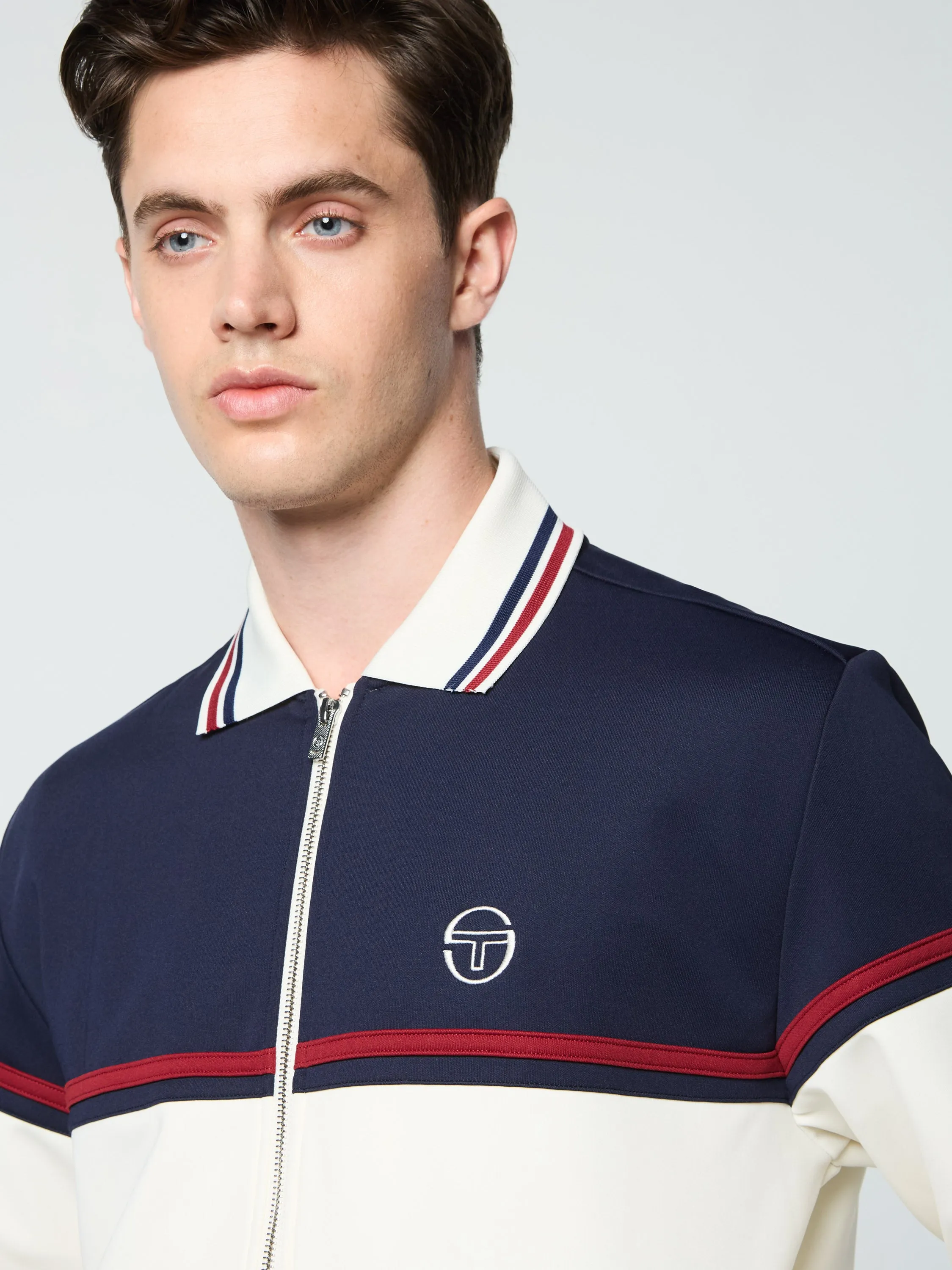 Olmi Track Jacket- Maritime Blue