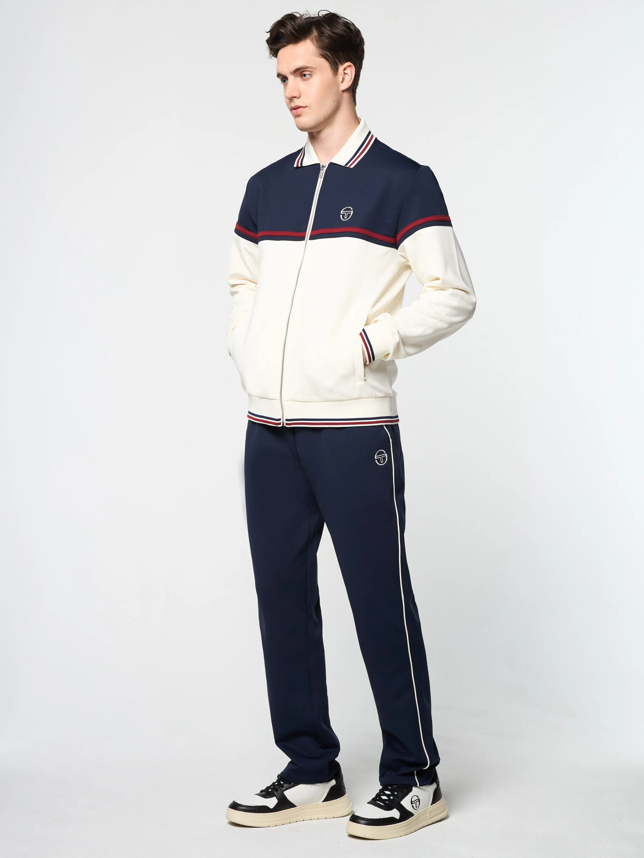 Olmi Track Jacket- Maritime Blue