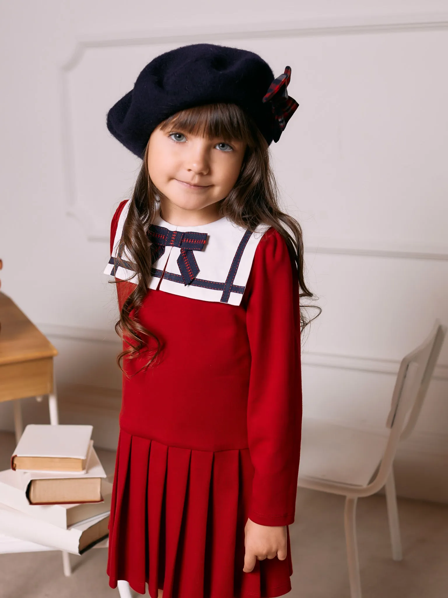 Patachou Red Cotton Jersey Dress