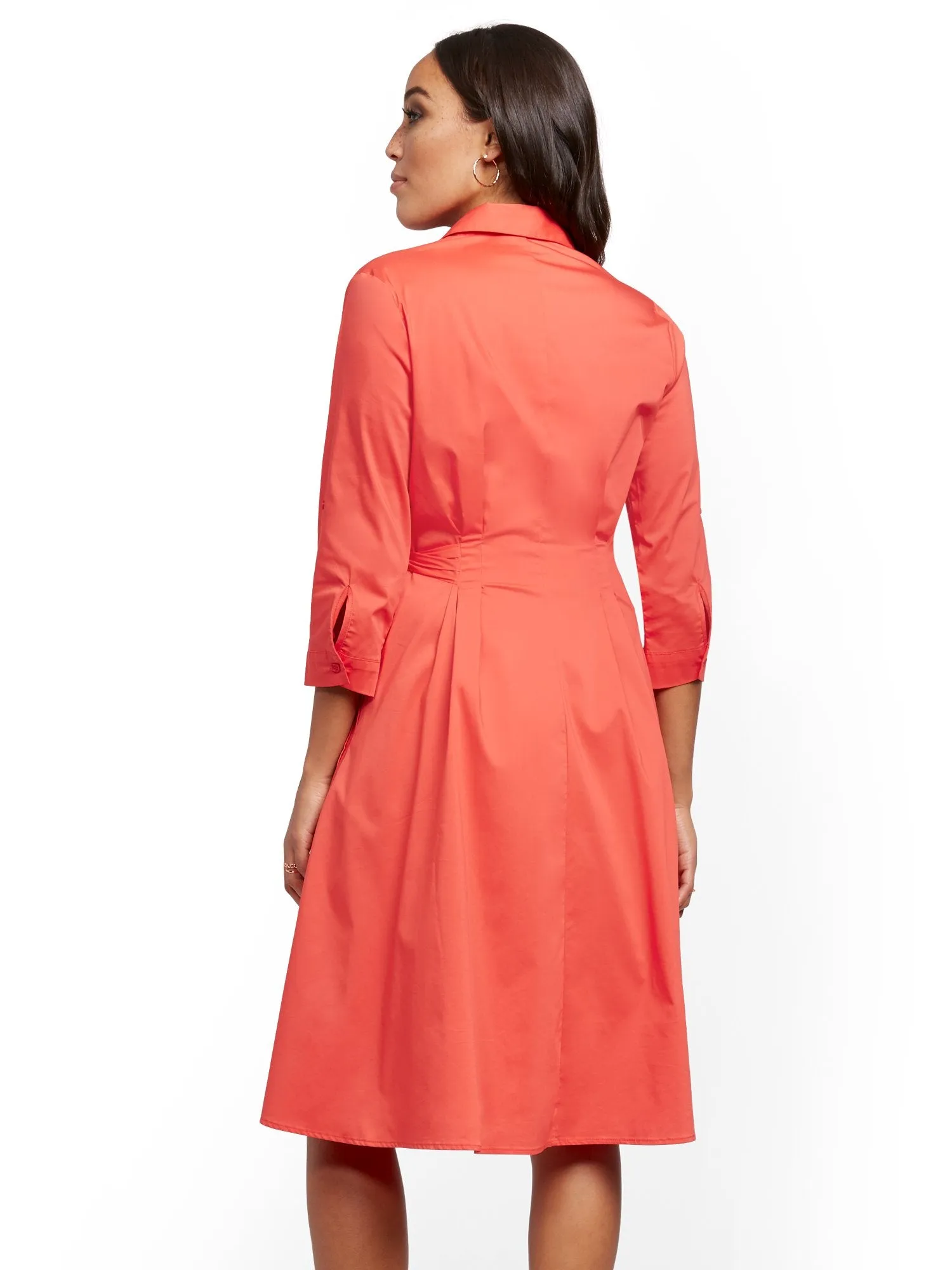 Poplin Wrap Dress