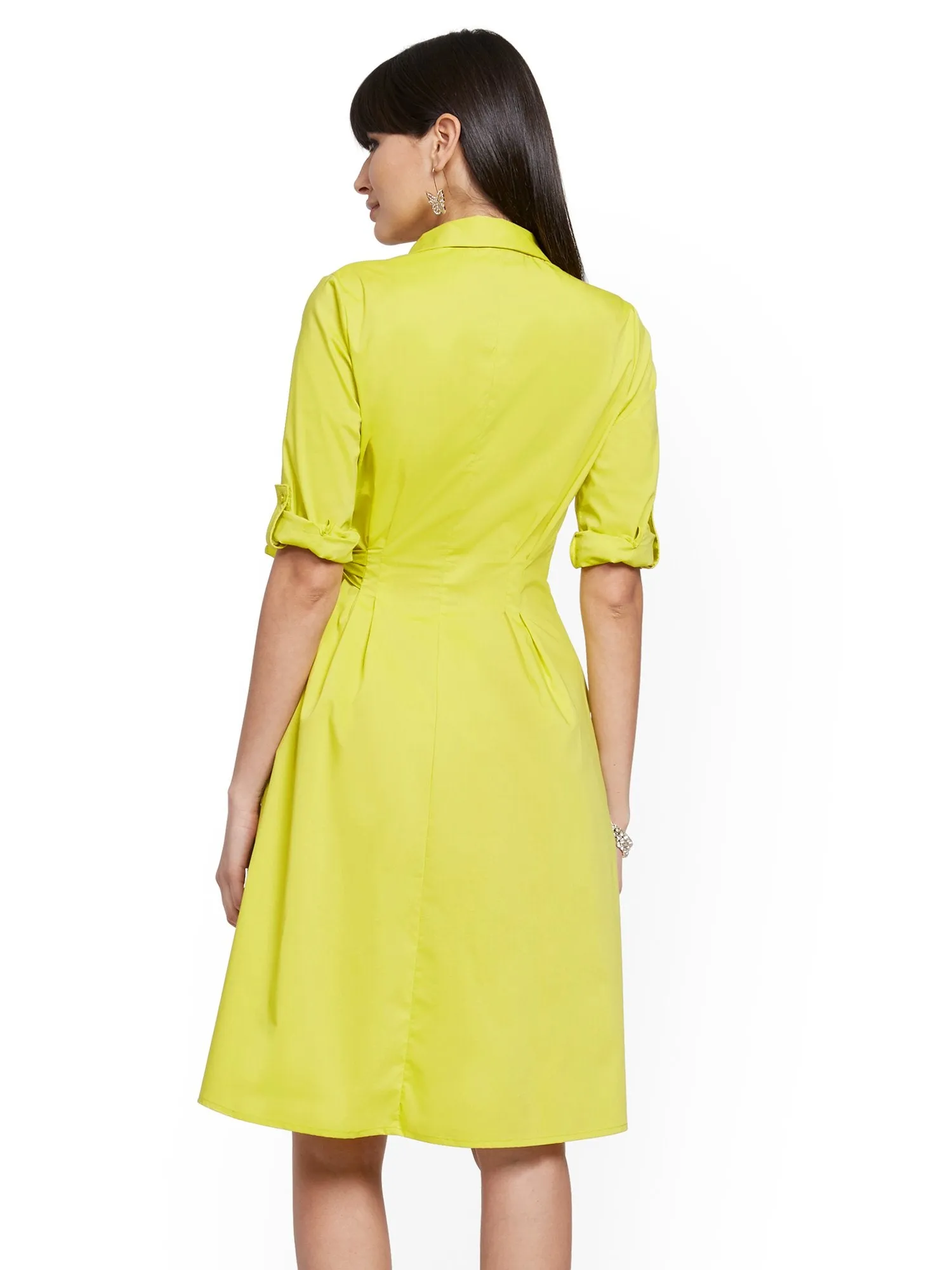 Poplin Wrap Dress