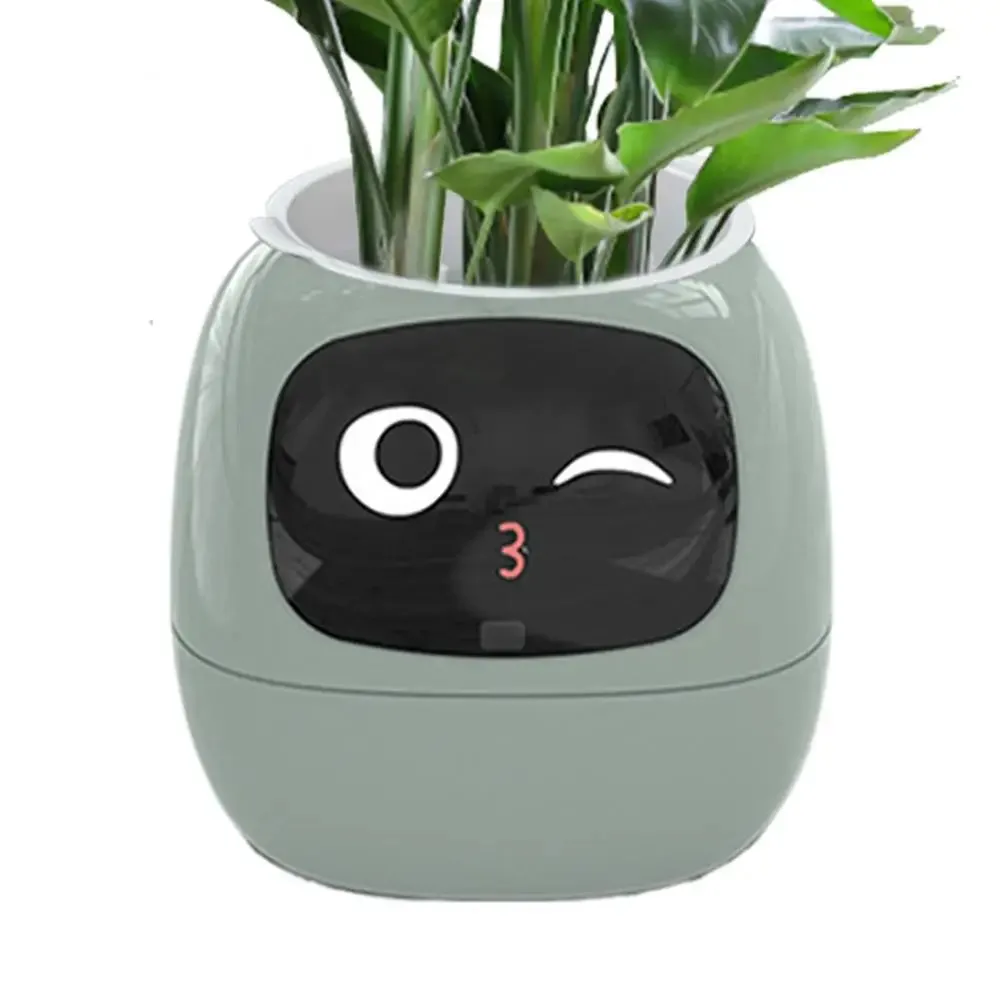 Pot Smart Pet Planter Adorable Plant Companion For Indoor Decoration Make Raising Plants Easy And Fun Plant Robot