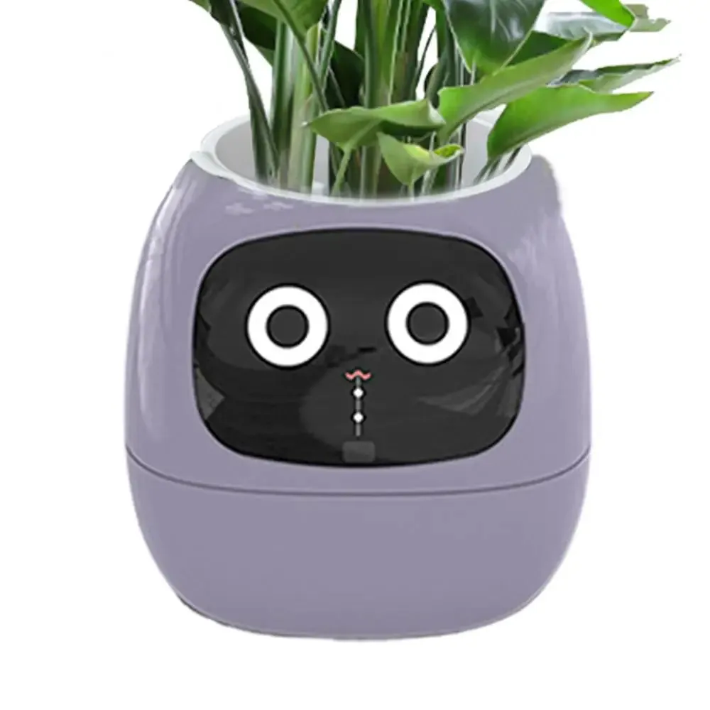 Pot Smart Pet Planter Adorable Plant Companion For Indoor Decoration Make Raising Plants Easy And Fun Plant Robot