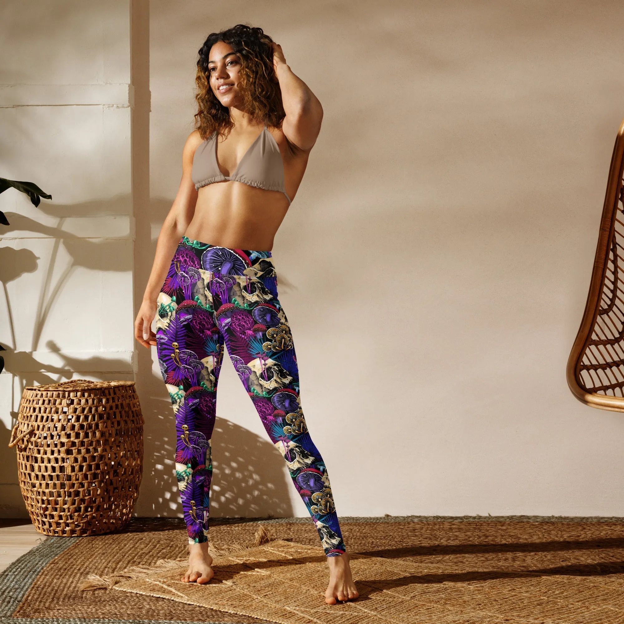 Psychedelic Skulls Yoga Leggings