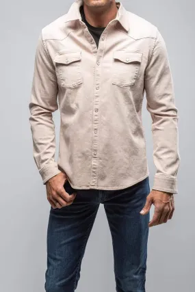 Ranger Colored Denim Snap Shirt In Sabbia Chiara