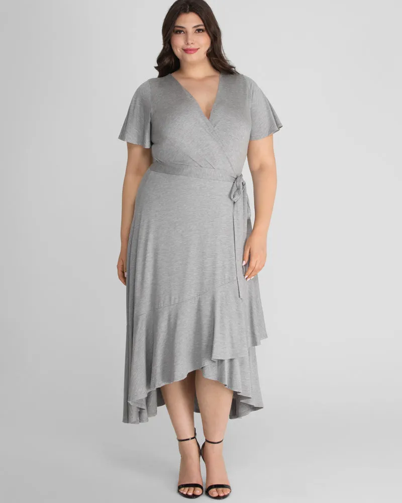 Rayna Plus Size Cocktail Wrap Dress - Sale!