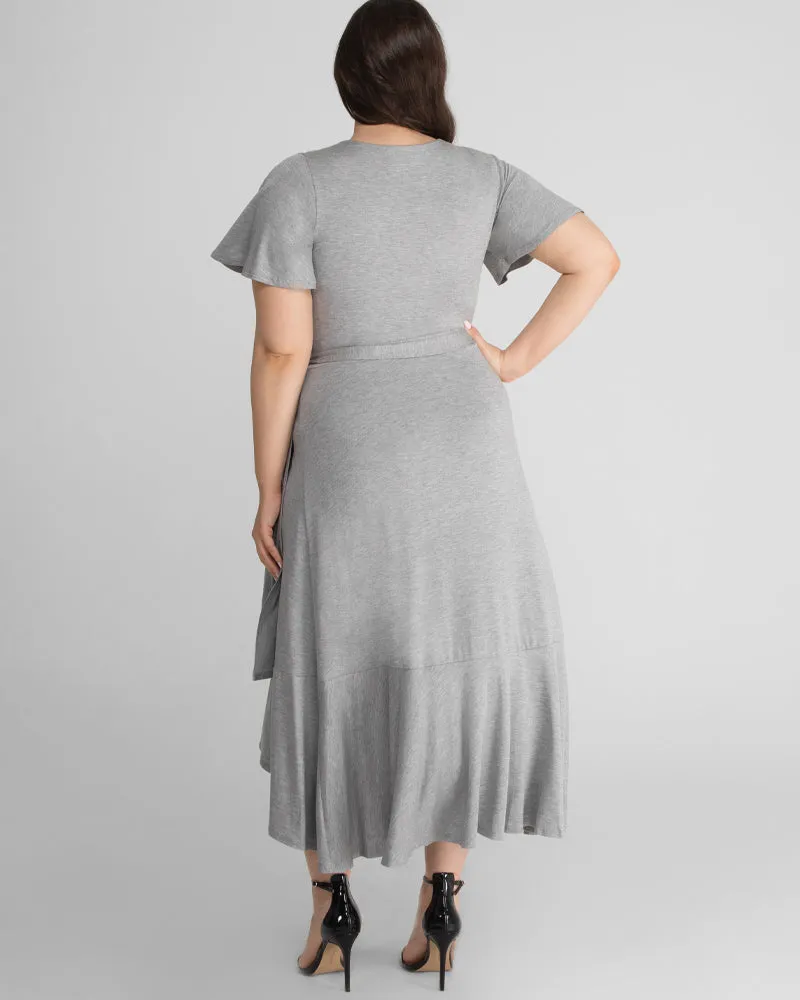 Rayna Plus Size Cocktail Wrap Dress - Sale!