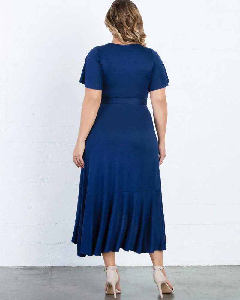 Rayna Plus Size Cocktail Wrap Dress - Sale!