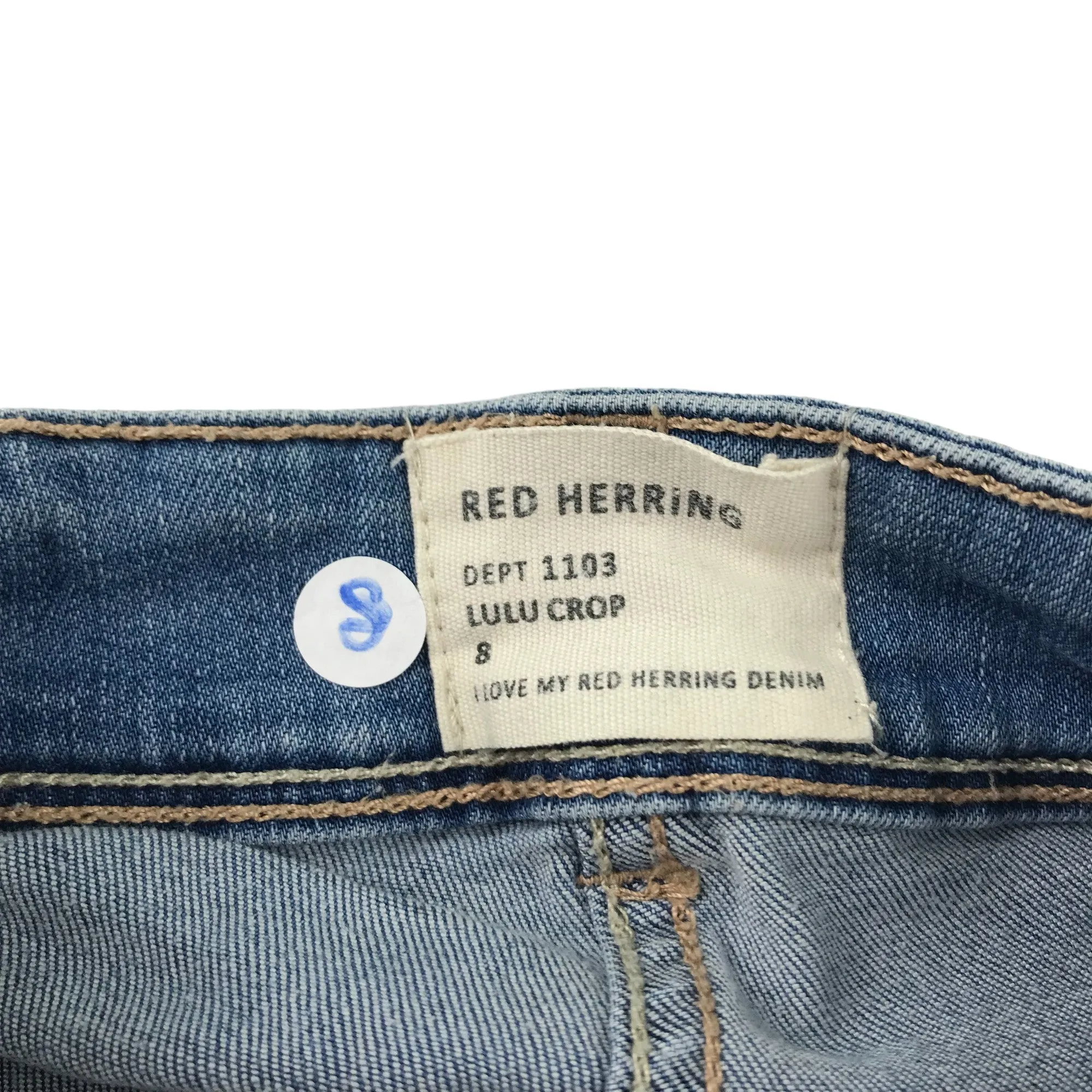 Red Herring jeans 8 years blue Lulu Crop style stretchy