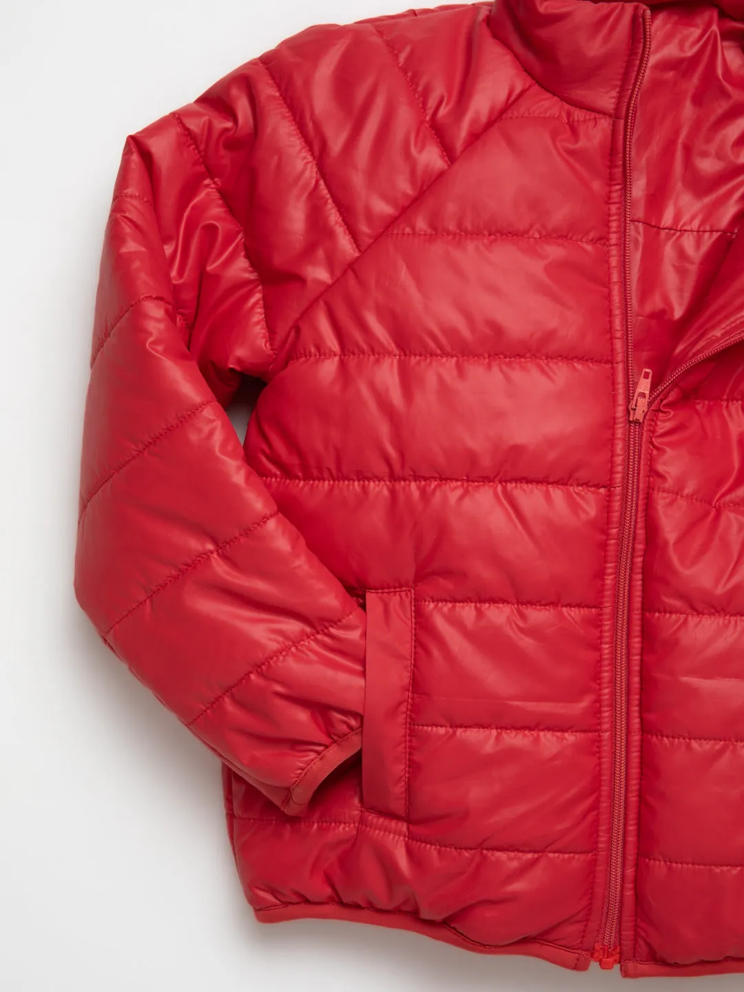 Red Puffer Jacket for Unisex Kids (Kids Boy & Kids Girl)